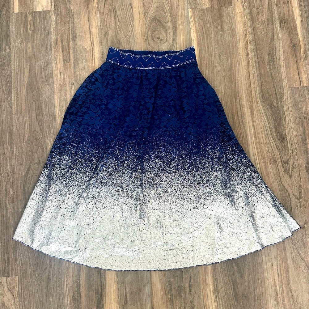 Lularoe Lola Lace-dipped Skirt
